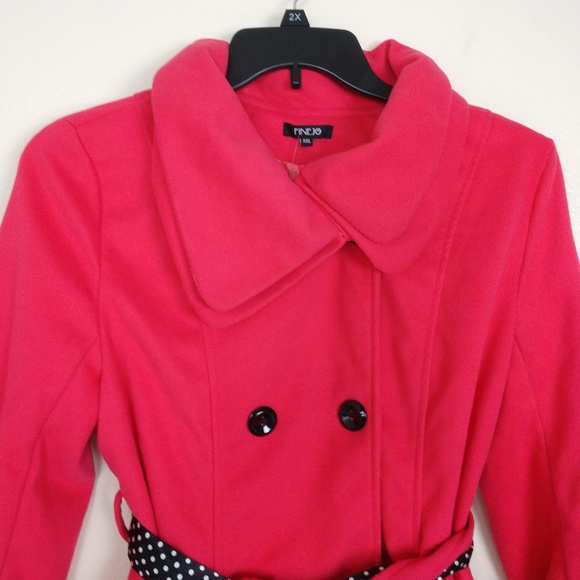 Finejo Jackets & Blazers - NWT Finejo Peacoat Double-Breasted Belted XXL #227